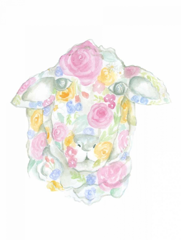 Floral Sheep art print by Pam Varacek for $57.95 CAD