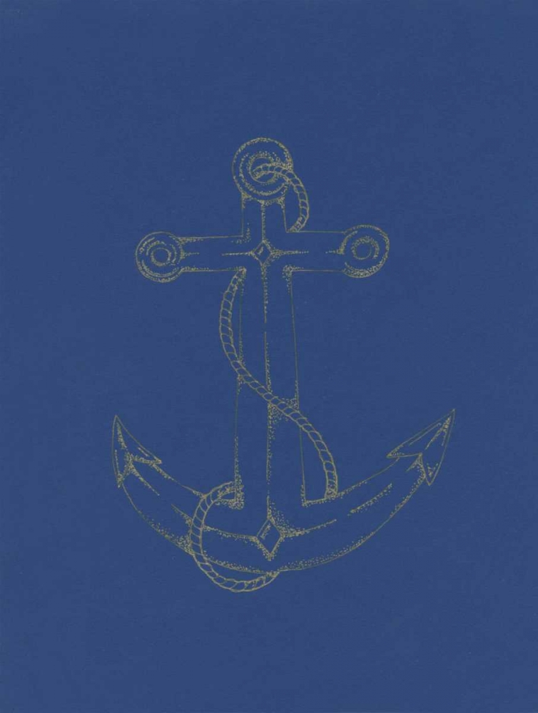 Glowing Indigo Anchor art print by Pam Varacek for $57.95 CAD