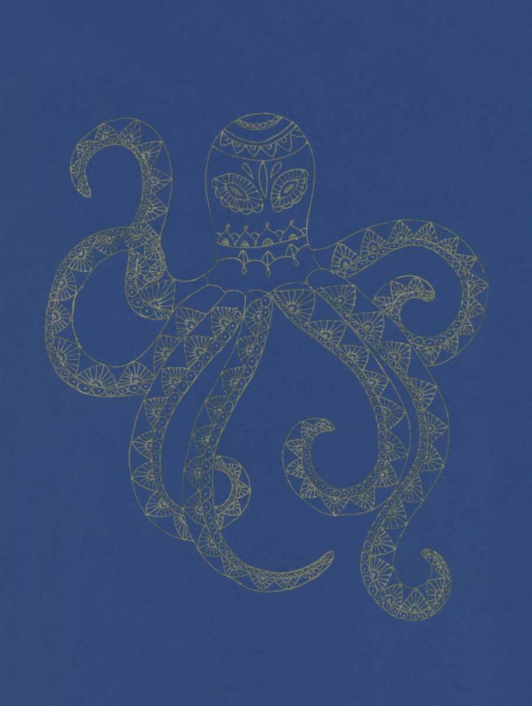 Glowing Indigo Octo art print by Pam Varacek for $57.95 CAD