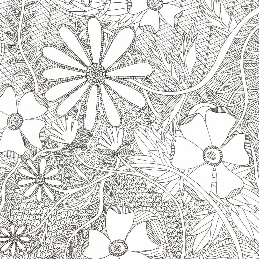 Wild Daisys Less art print by Pam Varacek for $57.95 CAD
