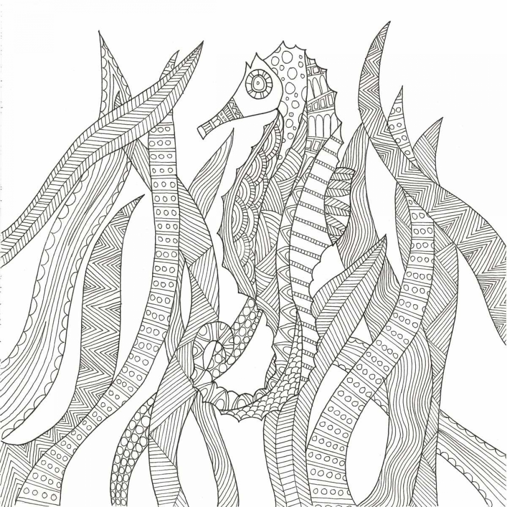 Seahorse In The Forest art print by Pam Varacek for $57.95 CAD