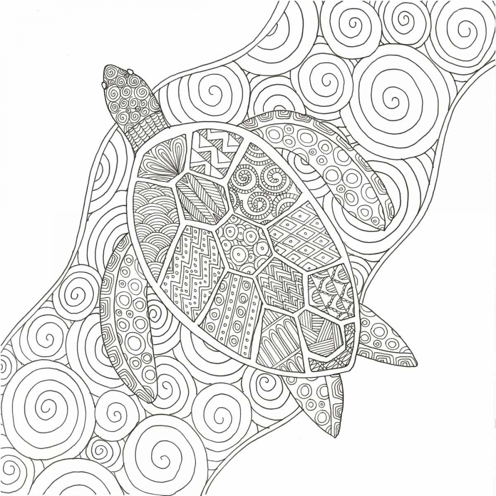Wave Riding Turtle art print by Pam Varacek for $57.95 CAD