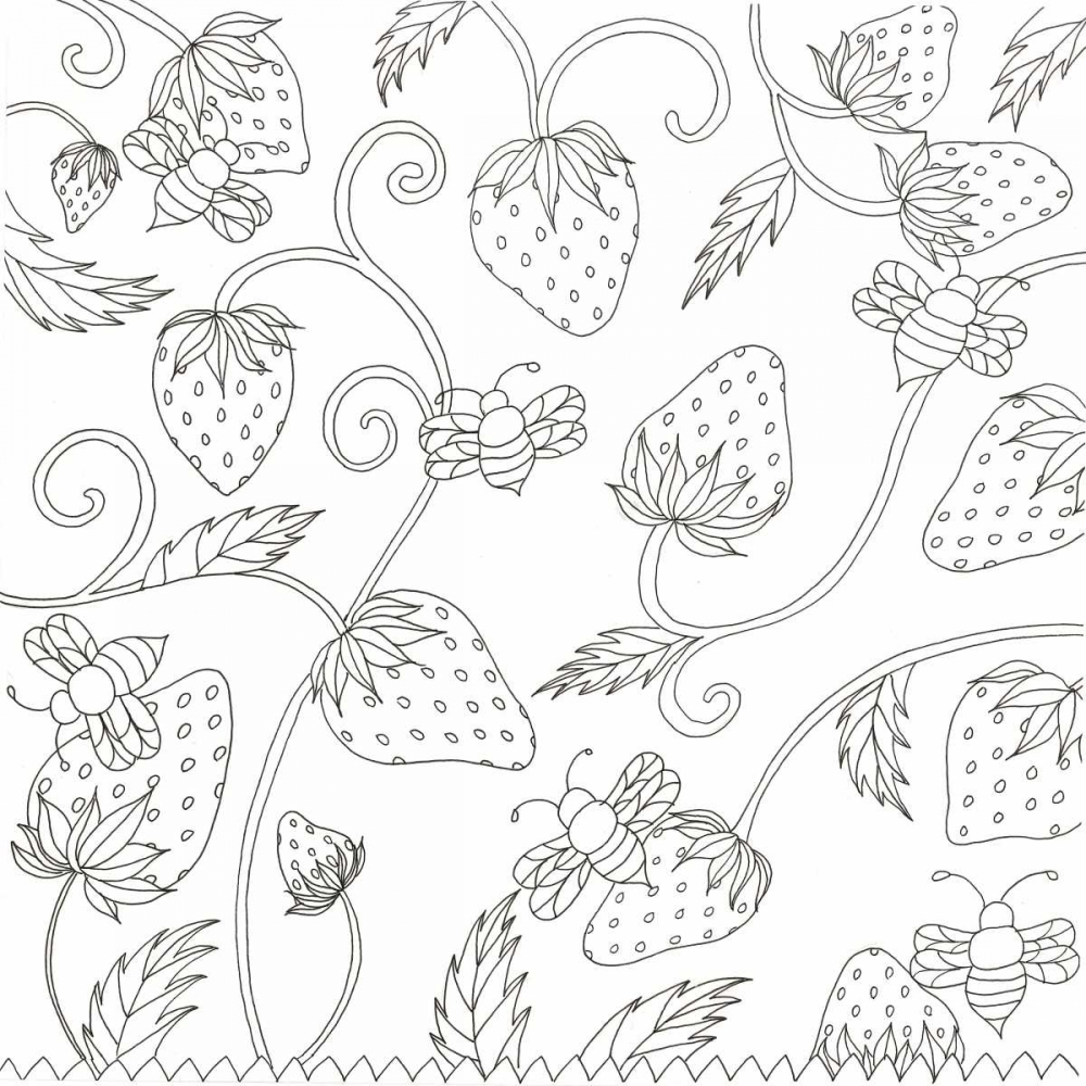 Strawberry Field art print by Pam Varacek for $57.95 CAD