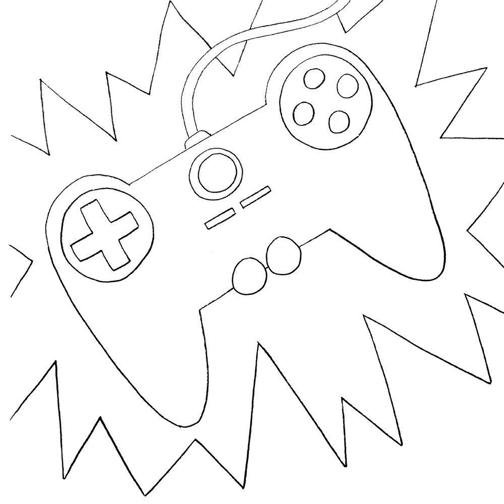 Gamer art print by Pam Varacek for $57.95 CAD