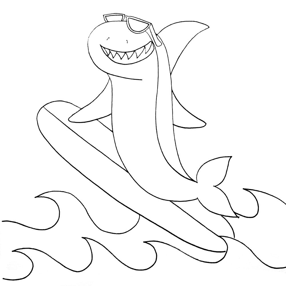 Shark art print by Pam Varacek for $57.95 CAD