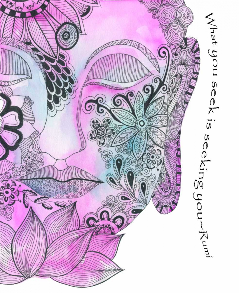 Blue Buddha What You Seek art print by Pam Varacek for $57.95 CAD