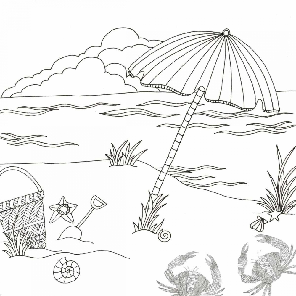 Beach Day art print by Pam Varacek for $57.95 CAD