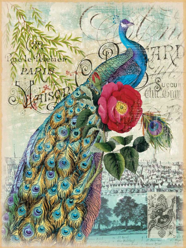 New Peacocks 2 art print by Lula Bijoux and Company for $57.95 CAD