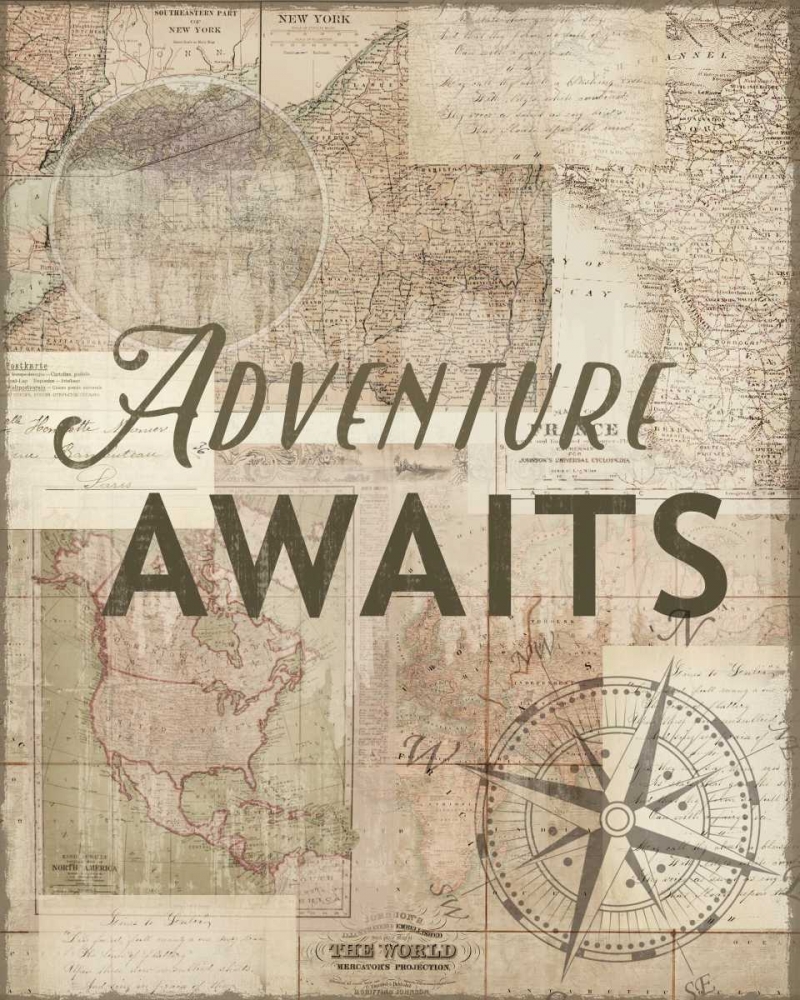 Adventure Awaits Recolor art print by Candace Allen for $57.95 CAD