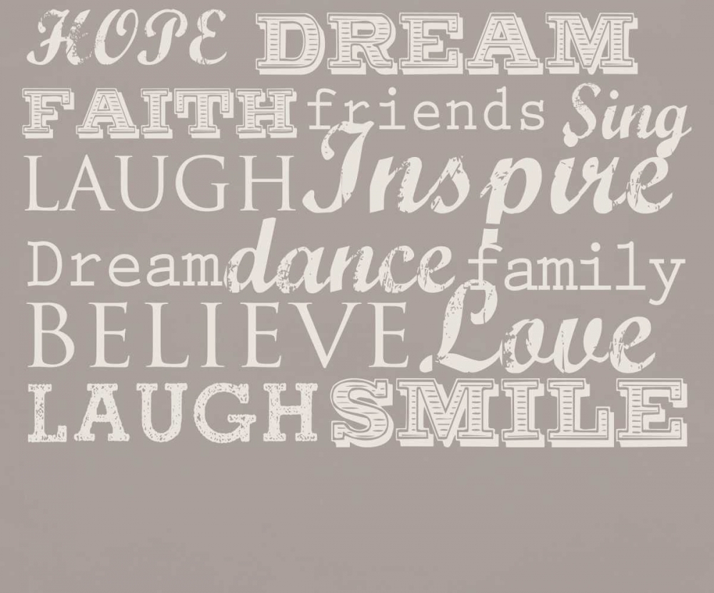 Taupe Inspire 1 LulaB art print by Candace Allen for $57.95 CAD