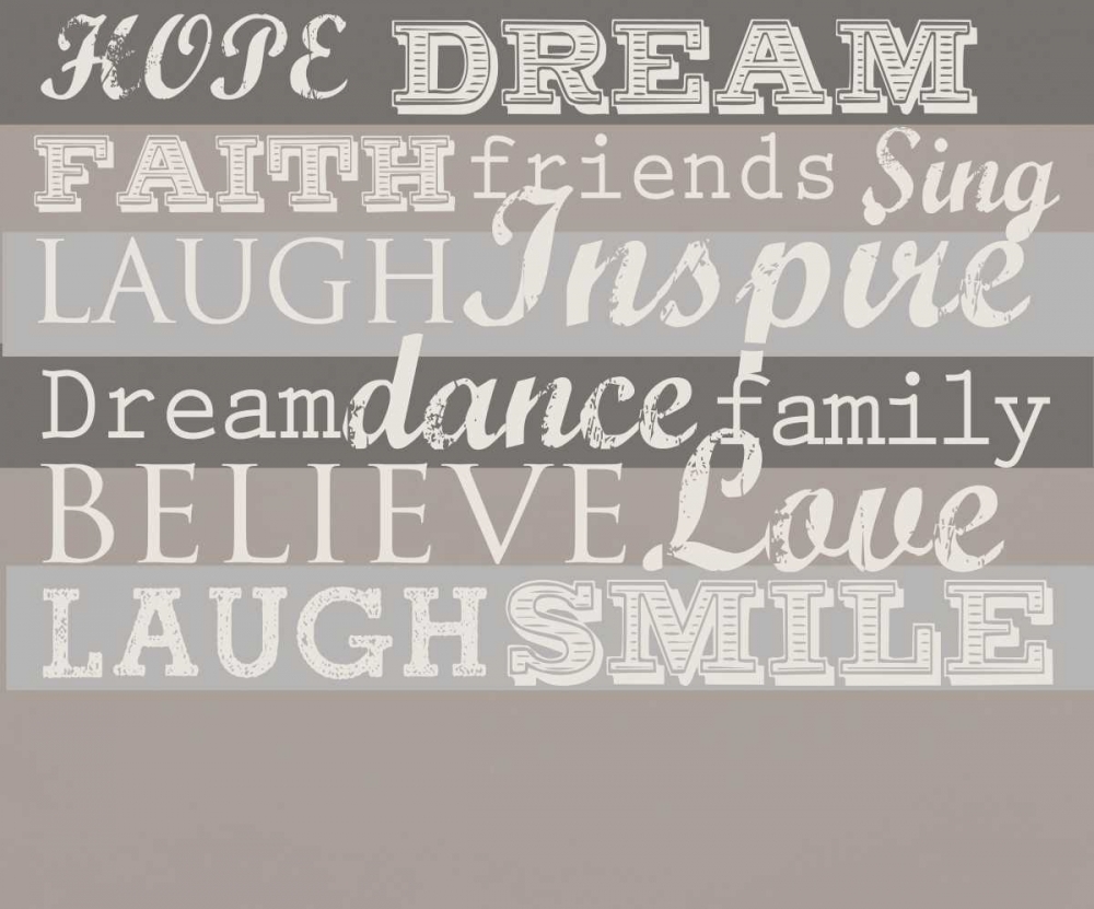 Taupe Inspire 2 LulaB art print by Candace Allen for $57.95 CAD