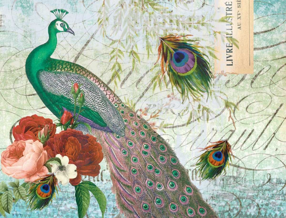 Peacock 111 Green art print by Lula Bijoux and Company for $57.95 CAD