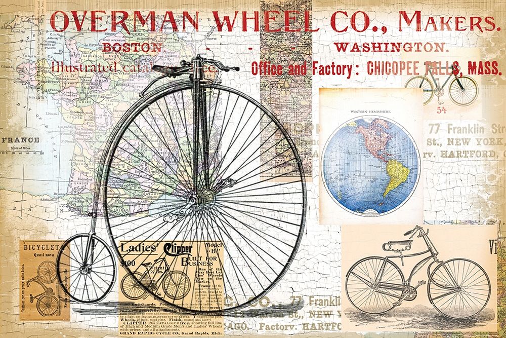 Bike Ride 3 art print by Lula Bijoux and Company for $57.95 CAD