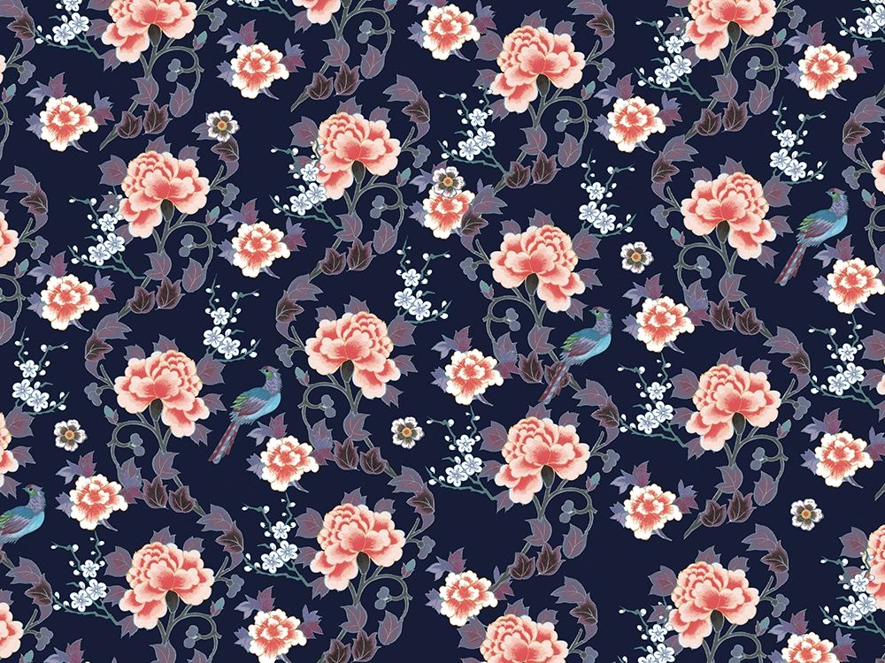 Kimono Quilt Floral 3 art print by Candace Allen for $57.95 CAD