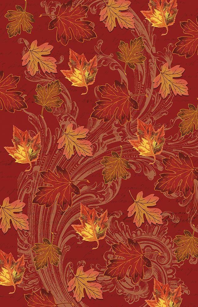 Welcome Fall Leaves Swirl 2 art print by Candace Allen for $57.95 CAD