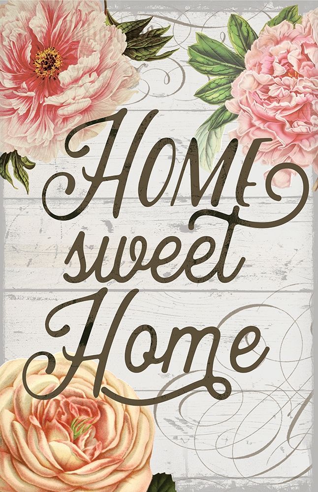 Home Sweet Home Flag art print by Lula Bijoux and Company for $57.95 CAD