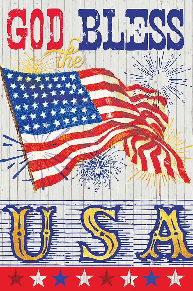 USA BLESS art print by Lula Bijoux and Company for $57.95 CAD