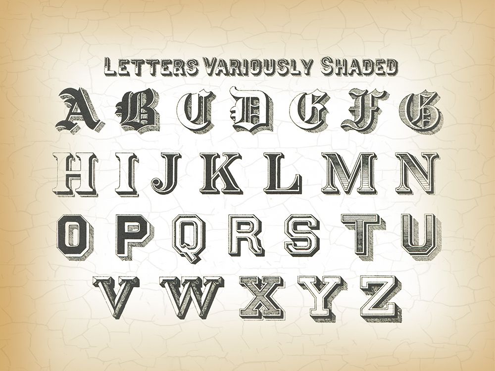 Vintage Alphabet art print by Lula Bijoux and Company for $57.95 CAD