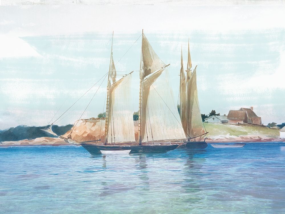 Seaside Boating art print by Lula Bijoux and Company for $57.95 CAD
