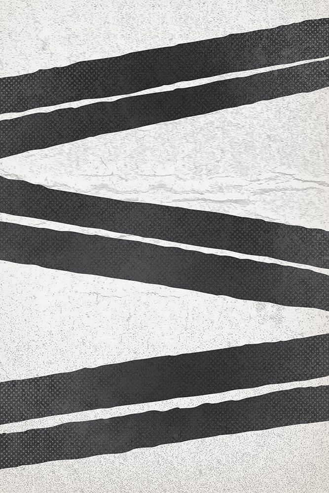 BW Minimalist Zig Zag 1 art print by Lula Bijoux and Company for $57.95 CAD