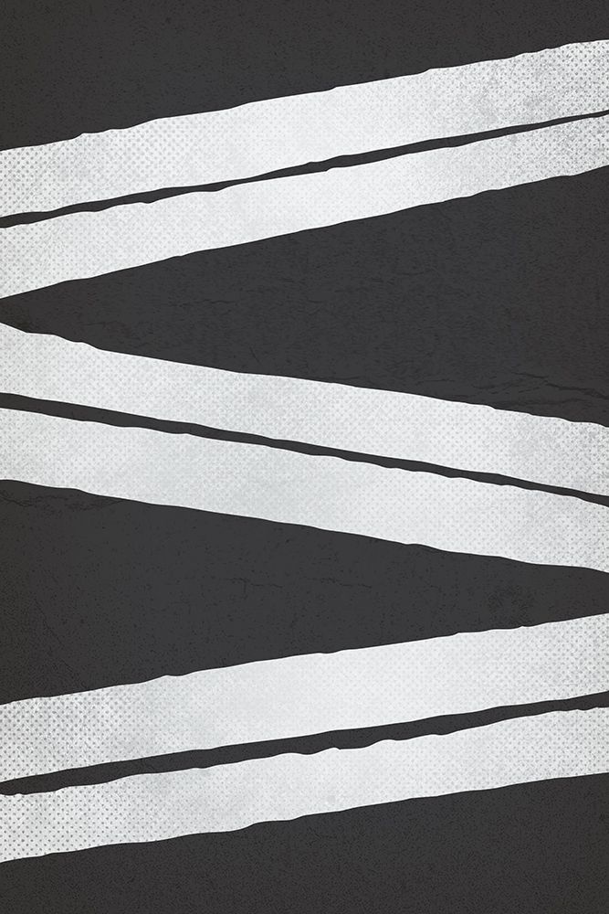 BW Minimalist Zig Zag 2 art print by Lula Bijoux and Company for $57.95 CAD