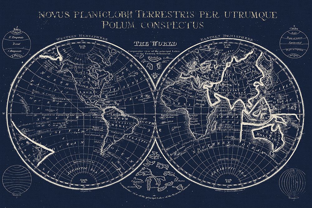 New Map art print by Lula Bijoux And Company for $57.95 CAD
