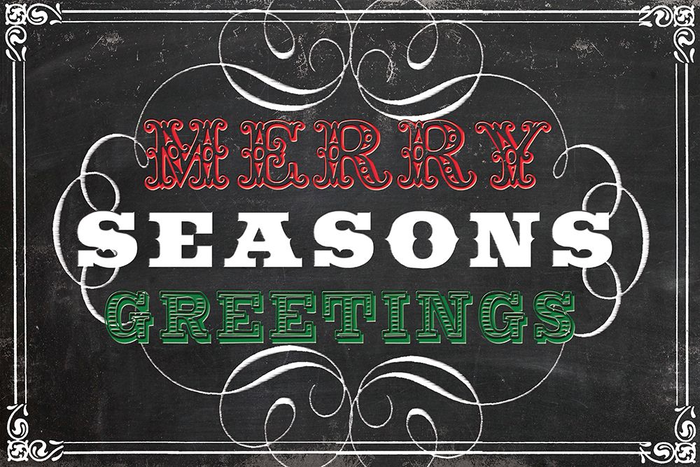 Holiday Chalk art print by Lula Bijoux And Company for $57.95 CAD