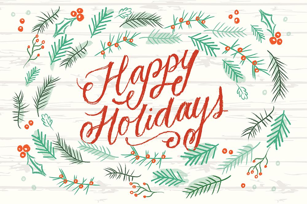 Happy Holidays 1 art print by Lula Bijoux And Company for $57.95 CAD