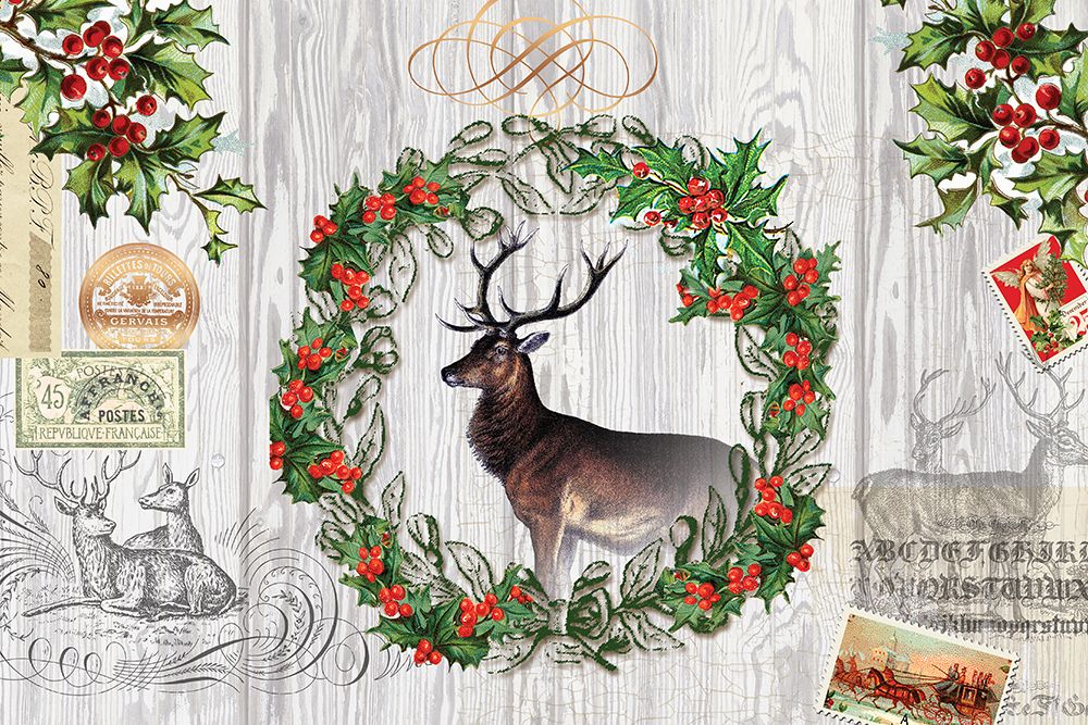 Rustic Holiday 1 art print by Lula Bijoux And Company for $57.95 CAD