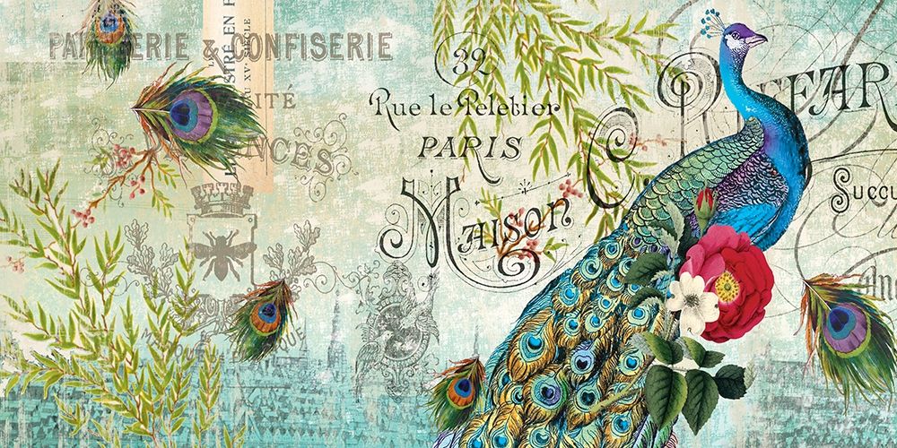 Peacock art print by Candace Allen for $57.95 CAD