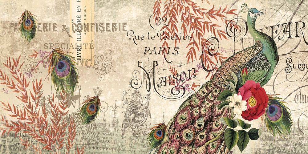 Peacock SMALL art print by Candace Allen for $57.95 CAD