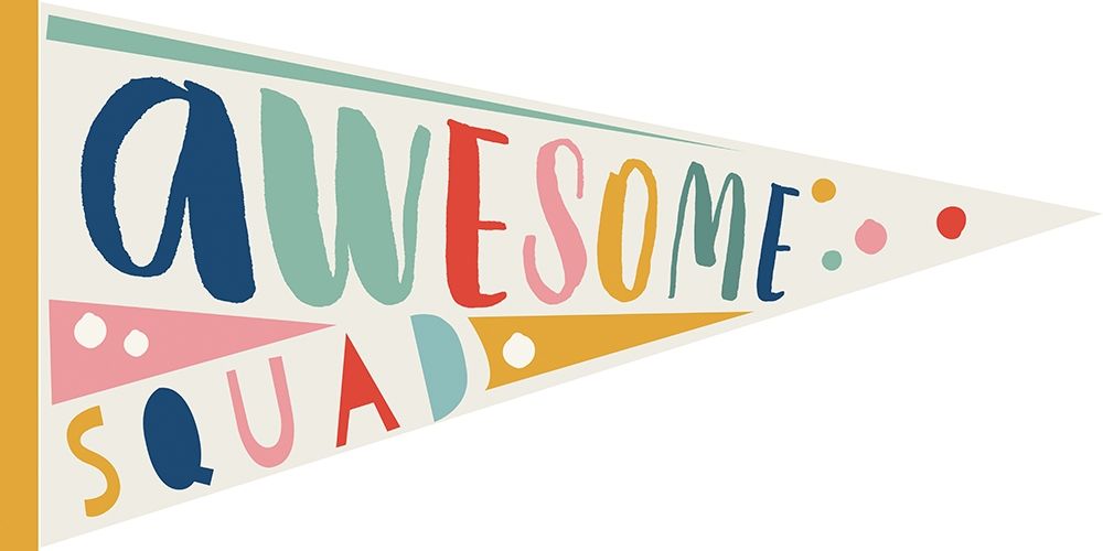 Awesome Pennant 2 art print by Lula Bijoux and Company for $57.95 CAD