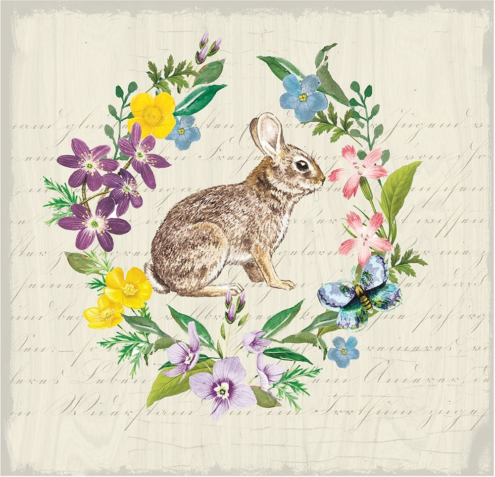 Easter Garden Wreath art print by Candace Allen for $57.95 CAD