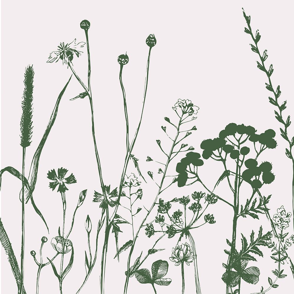 Green Flower Spray 1 art print by Urban Epiphany for $57.95 CAD