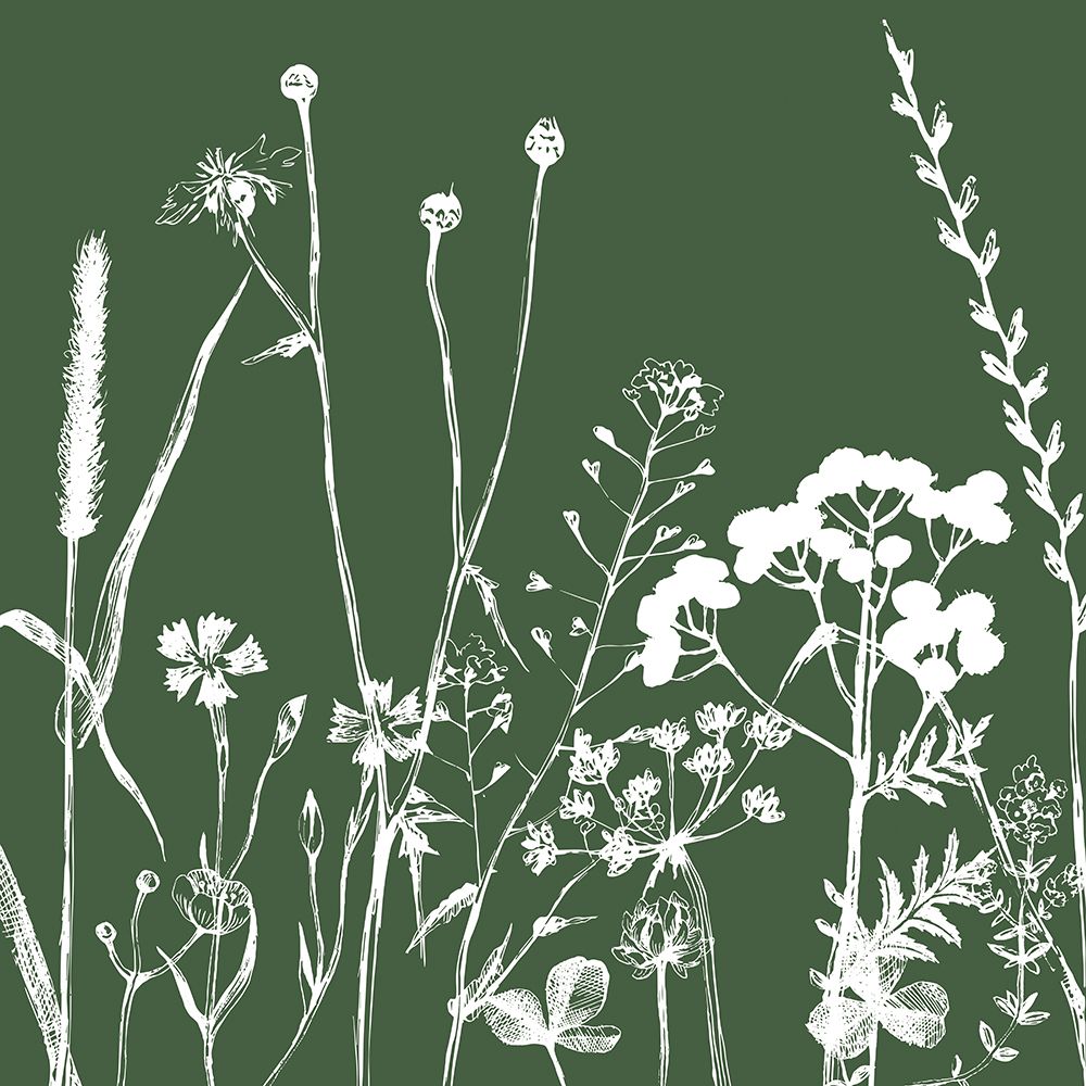 Green Flower Spray 2 art print by Urban Epiphany for $57.95 CAD