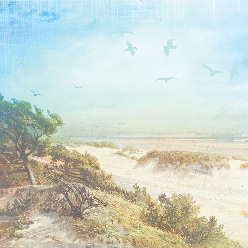 Beach Side Watercolor art print by Lula Bijoux and Company for $57.95 CAD
