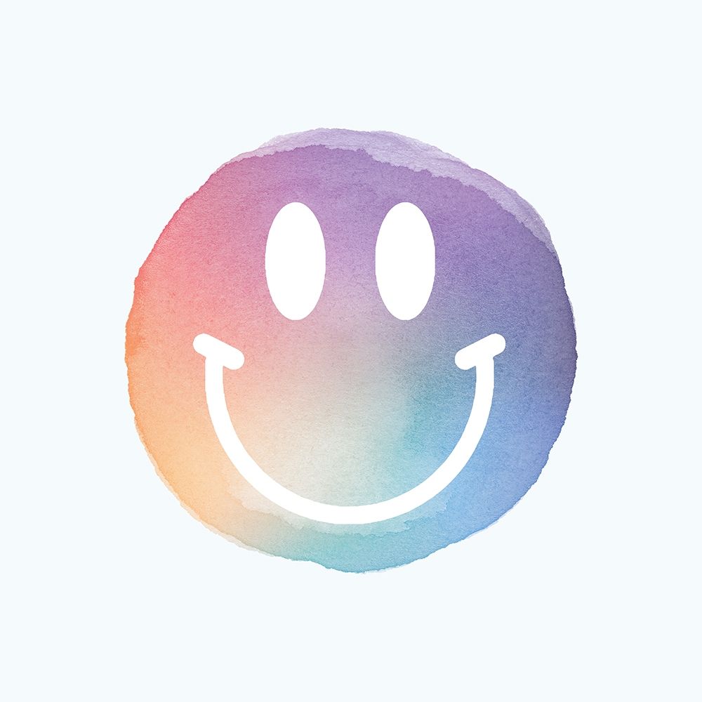 Happy Face Watercolor art print by Lula Bijoux and Company for $57.95 CAD