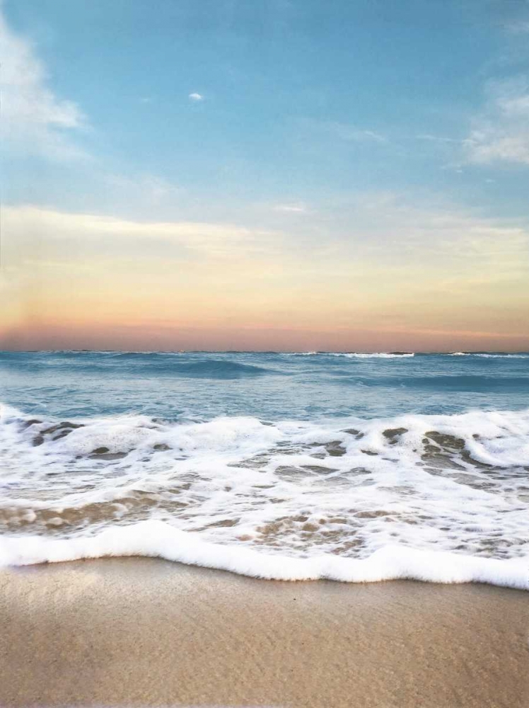Sunrising Wave Curl art print by Joseph Rowland for $57.95 CAD