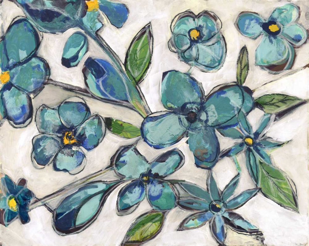 Aqua Flora art print by Smith Haynes for $57.95 CAD