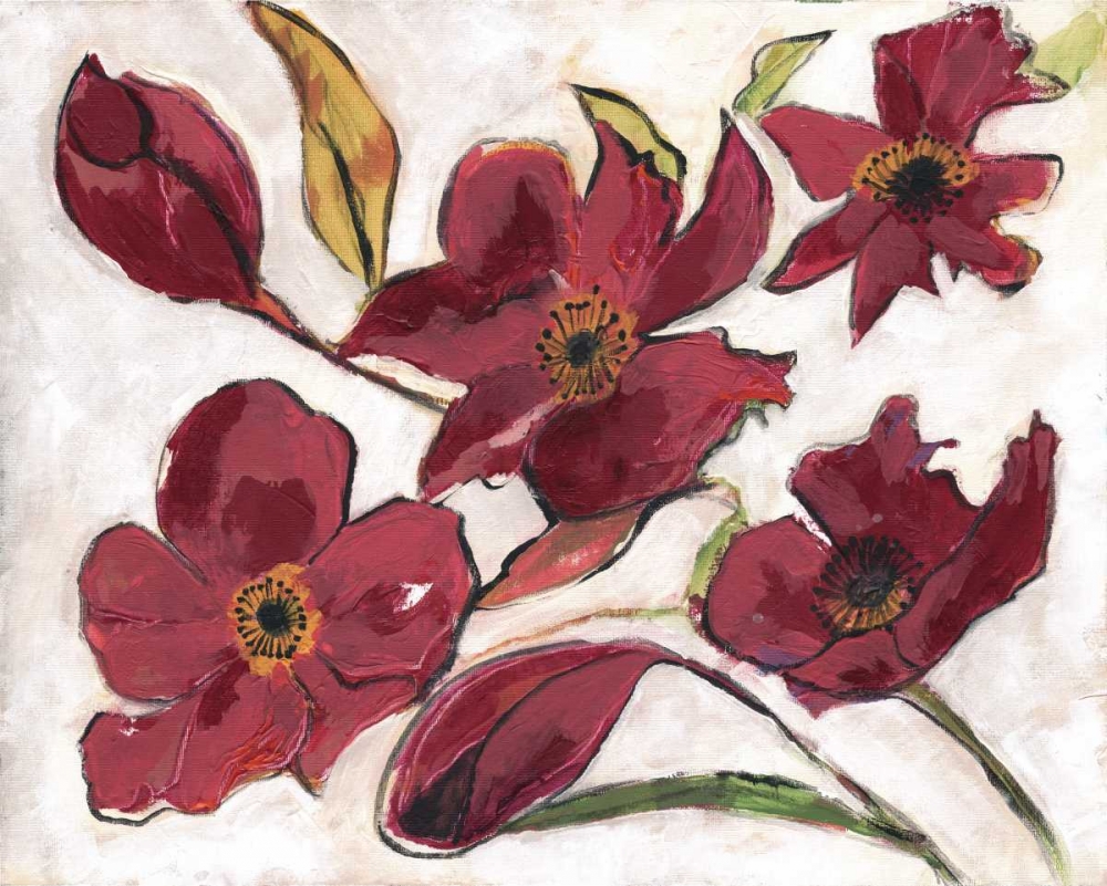 Ox Blood Flora art print by Smith Haynes for $57.95 CAD