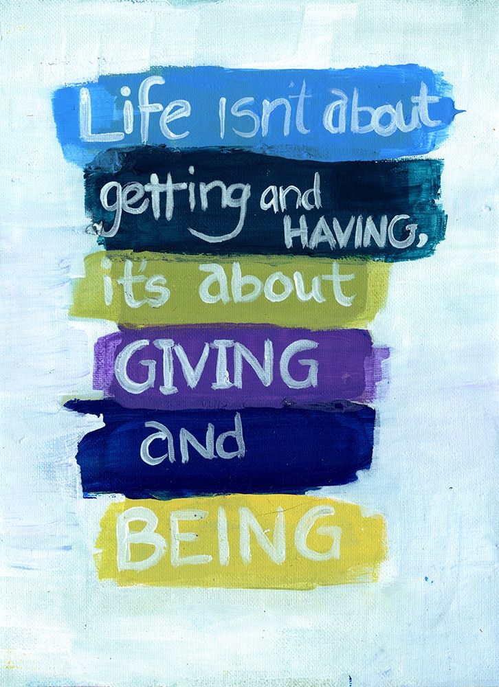 Giving and Being art print by Smith Haynes for $57.95 CAD
