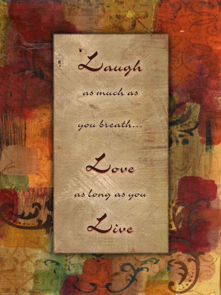 Live Laugh Love Autumn Blooms art print by Smith Haynes for $57.95 CAD