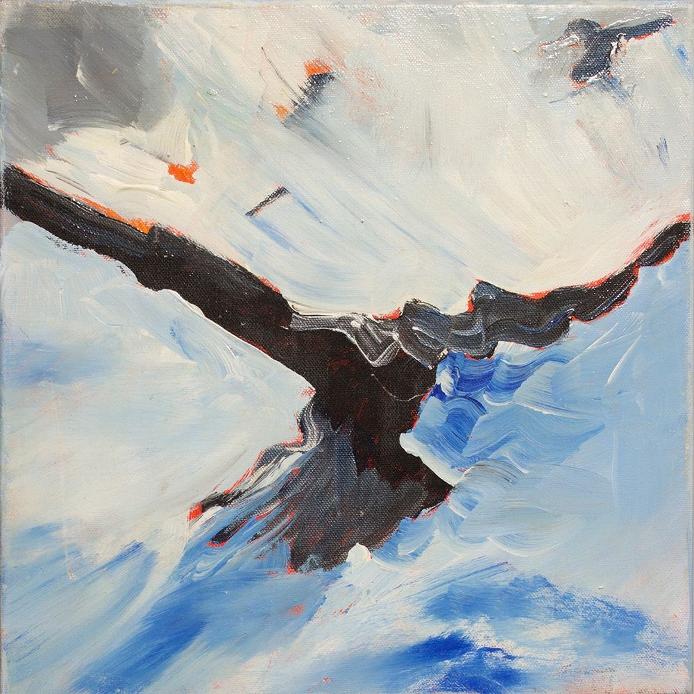 Crow In Flight art print by Sharalee Lewis for $57.95 CAD