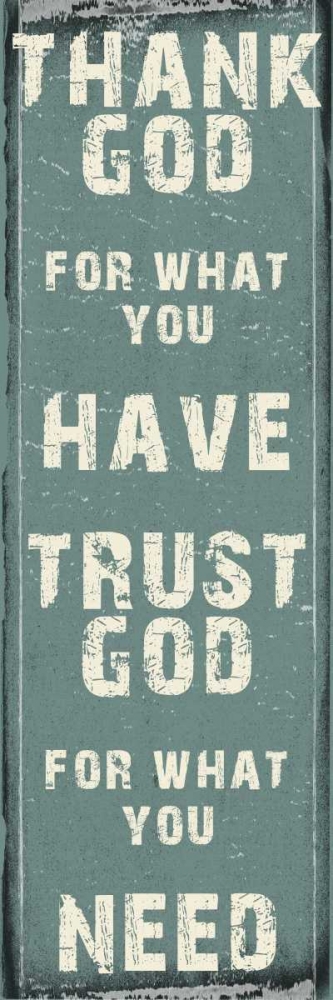 Trust God art print by Sheldon Lewis for $57.95 CAD