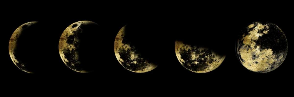 Golden Moon Eclipse art print by Sheldon Lewis for $57.95 CAD
