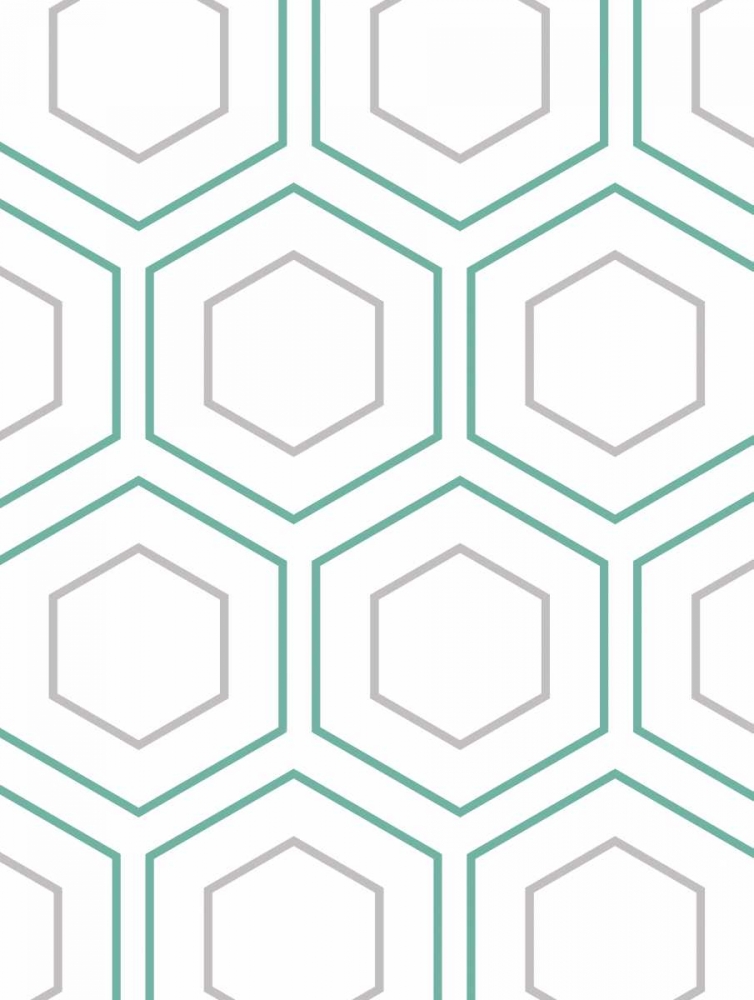 Geo In Teal art print by Sheldon Lewis for $57.95 CAD