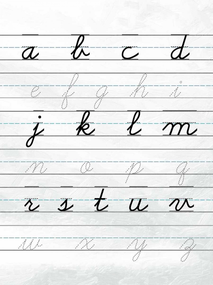 A to Z Penmanship art print by Sheldon Lewis for $57.95 CAD