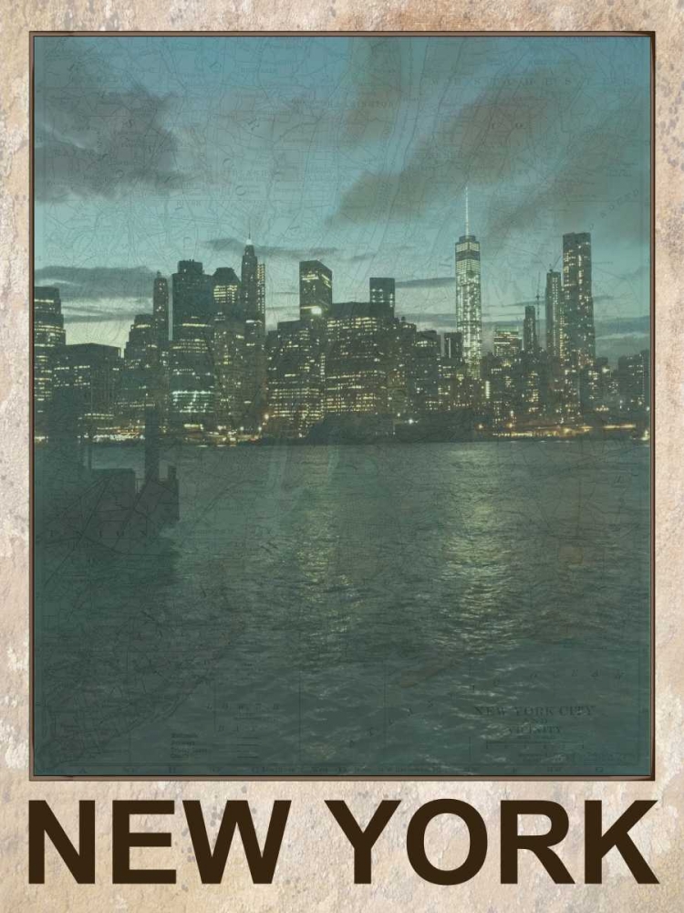 New York Night 2 art print by Sheldon Lewis for $57.95 CAD