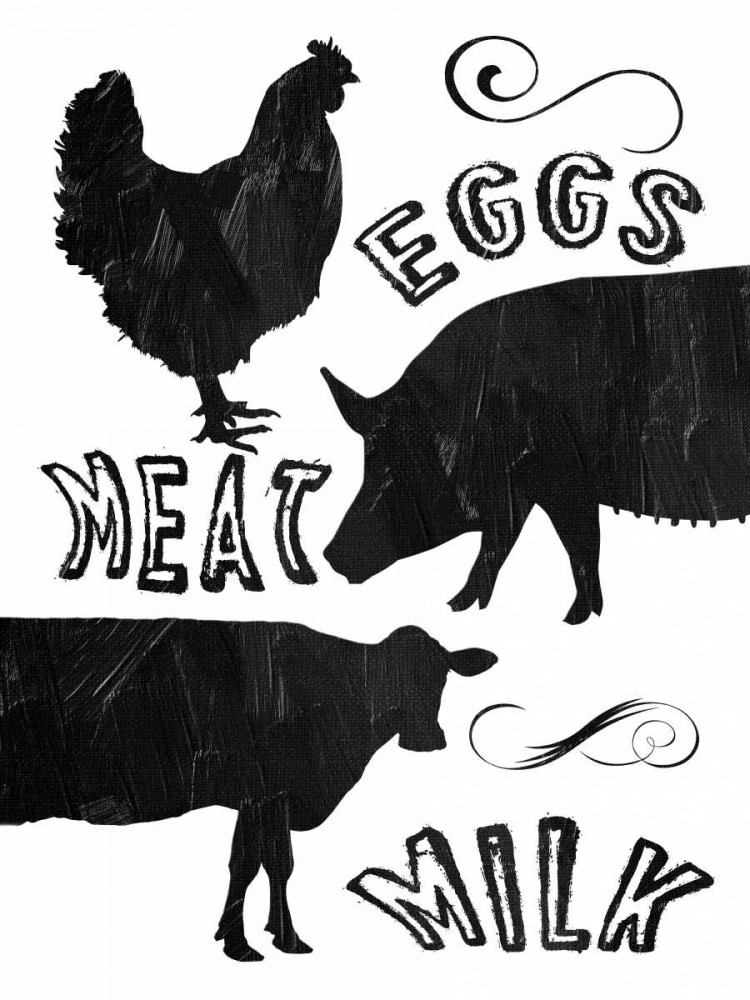 Local Eggs Meat Milk art print by Sheldon Lewis for $57.95 CAD