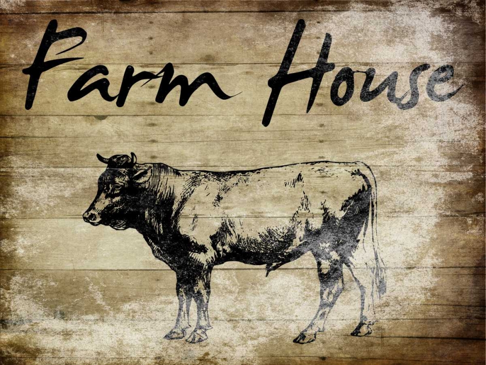 Farm House Bull art print by Sheldon Lewis for $57.95 CAD